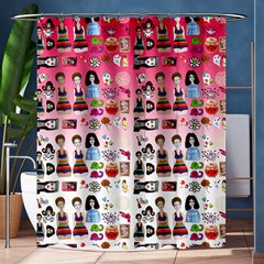 Kawaii Collage Pink Ombre Shower Curtain 60  X 72  (medium)  by snowwhitegirl