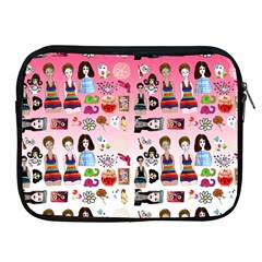 Kawaii Collage Pink Ombre Apple Ipad 2/3/4 Zipper Cases by snowwhitegirl