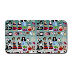 Kawaii Collage Teal  Ombre Medium Bar Mats by snowwhitegirl