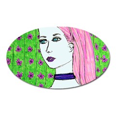 Darla Oval Magnet by snowwhitegirl