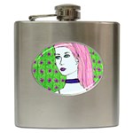 Darla Hip Flask (6 oz) Front