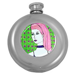 Darla Round Hip Flask (5 Oz) by snowwhitegirl