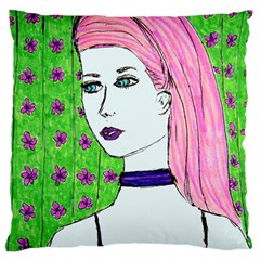 Darla Large Cushion Case (two Sides) by snowwhitegirl