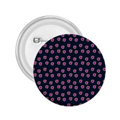 Peach Purple Daisy Flower Teal 2.25  Buttons