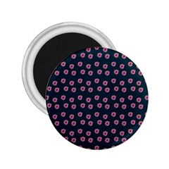 Peach Purple Daisy Flower Teal 2.25  Magnets