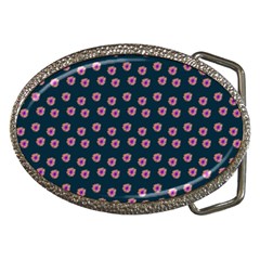 Peach Purple Daisy Flower Teal Belt Buckles