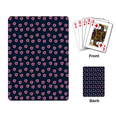 Peach Purple Daisy Flower Teal Playing Cards Single Design (rectangle) by snowwhitegirl