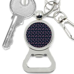 Peach Purple Daisy Flower Teal Bottle Opener Key Chain by snowwhitegirl