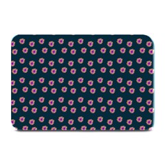 Peach Purple Daisy Flower Teal Plate Mats