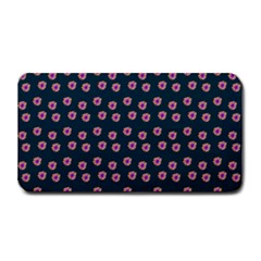 Peach Purple Daisy Flower Teal Medium Bar Mats