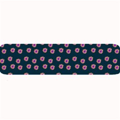 Peach Purple Daisy Flower Teal Large Bar Mats