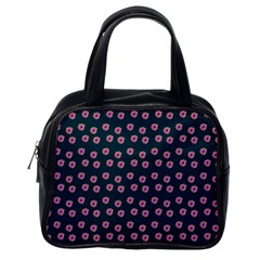 Peach Purple Daisy Flower Teal Classic Handbag (One Side)