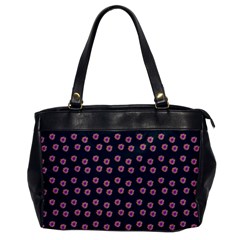 Peach Purple Daisy Flower Teal Oversize Office Handbag