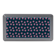 Peach Purple Daisy Flower Teal Memory Card Reader (Mini)