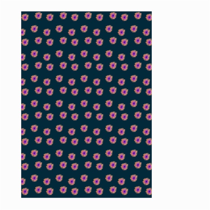 Peach Purple Daisy Flower Teal Large Garden Flag (Two Sides)