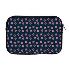 Peach Purple Daisy Flower Teal Apple MacBook Pro 17  Zipper Case