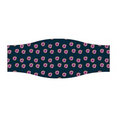 Peach Purple Daisy Flower Teal Stretchable Headband