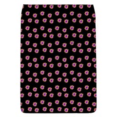 Peach Purple Daisy Flower Black Removable Flap Cover (l) by snowwhitegirl