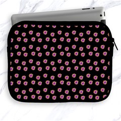 Peach Purple Daisy Flower Black Apple Ipad 2/3/4 Zipper Cases by snowwhitegirl