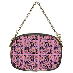 60s Girl Floral Pink Chain Purse (one Side) by snowwhitegirl