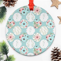 Floral Work Ornament (round) by designsbymallika