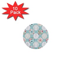 Floral Work 1  Mini Buttons (10 Pack)  by designsbymallika