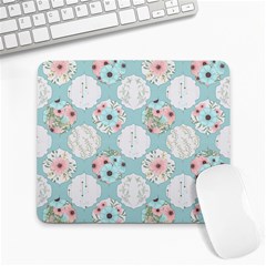 Floral Work Large Mousepads by designsbymallika