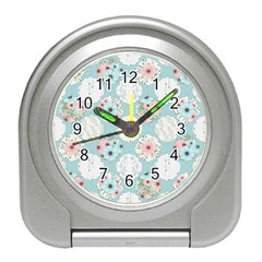 Floral Work Travel Alarm Clock