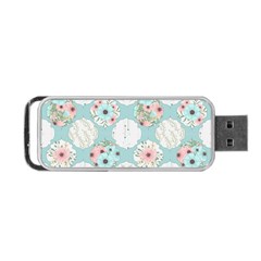 Floral Work Portable Usb Flash (two Sides) by designsbymallika