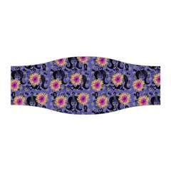 60s Girl Floral Blue Stretchable Headband by snowwhitegirl