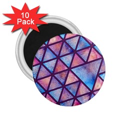 Triangle Mandala Pattern 2 25  Magnets (10 Pack)  by designsbymallika