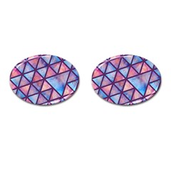 Triangle Mandala Pattern Cufflinks (oval) by designsbymallika