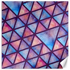 Triangle Mandala Pattern Canvas 12  X 12  by designsbymallika