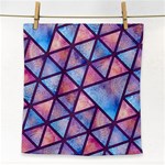 Triangle Mandala Pattern Face Towel Front