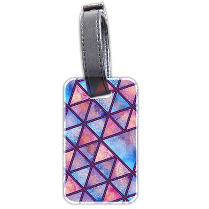 Triangle Mandala Pattern Luggage Tag (two sides)