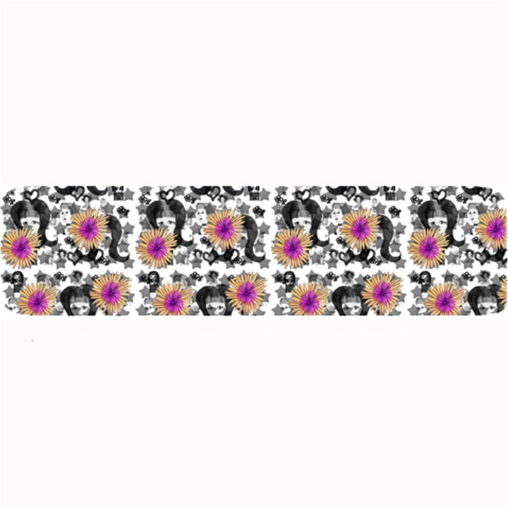 60s Girl Floral White Large Bar Mats