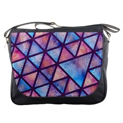 Triangle Mandala Pattern Messenger Bag by designsbymallika