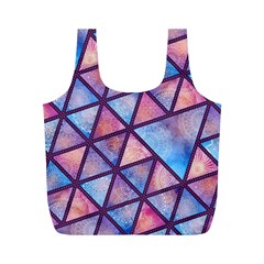 Triangle Mandala Pattern Full Print Recycle Bag (m) by designsbymallika