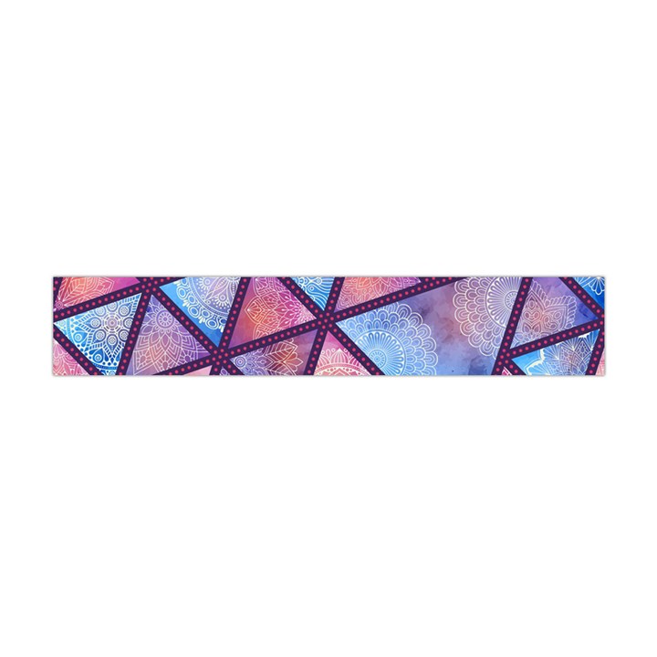 Triangle Mandala Pattern Flano Scarf (Mini)