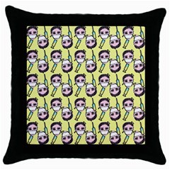 Doctor Pattern Throw Pillow Case (black) by snowwhitegirl