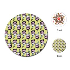 Doctor Pattern Playing Cards Single Design (round) by snowwhitegirl