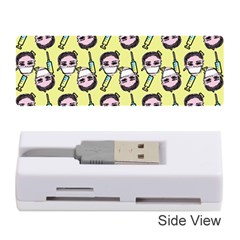 Doctor Pattern Memory Card Reader (stick) by snowwhitegirl