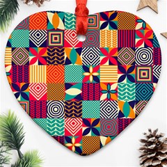 Geometric Mosaic Ornament (heart)