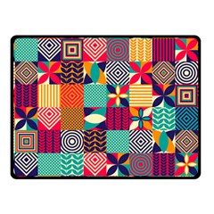 Geometric Mosaic Fleece Blanket (small) by designsbymallika