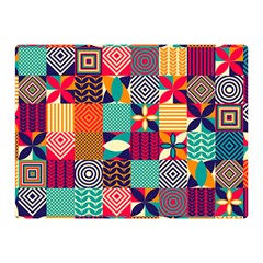 Geometric Mosaic Double Sided Flano Blanket (mini)  by designsbymallika