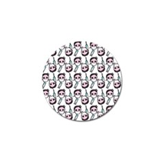 Doctor Pattern White Golf Ball Marker by snowwhitegirl