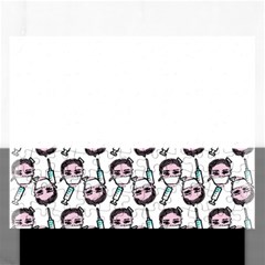 Doctor Pattern White Rectangular Jigsaw Puzzl by snowwhitegirl