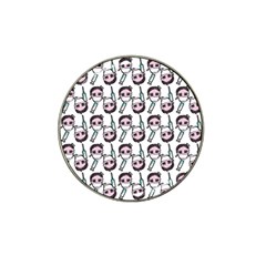 Doctor Pattern White Hat Clip Ball Marker by snowwhitegirl