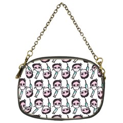 Doctor Pattern White Chain Purse (one Side) by snowwhitegirl