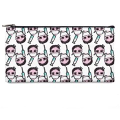 Doctor Pattern White Pencil Case by snowwhitegirl